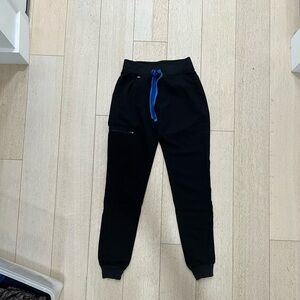 Figs Zamora Black Jogger Scrub Pants XXST